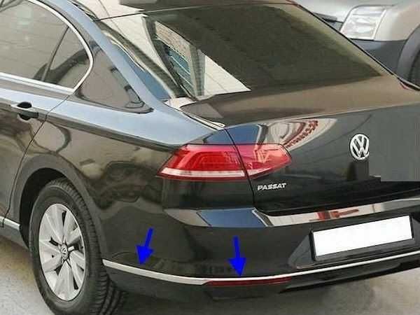 Хром молдинги переднего, заднего бампера  Volkswagen Passat B8