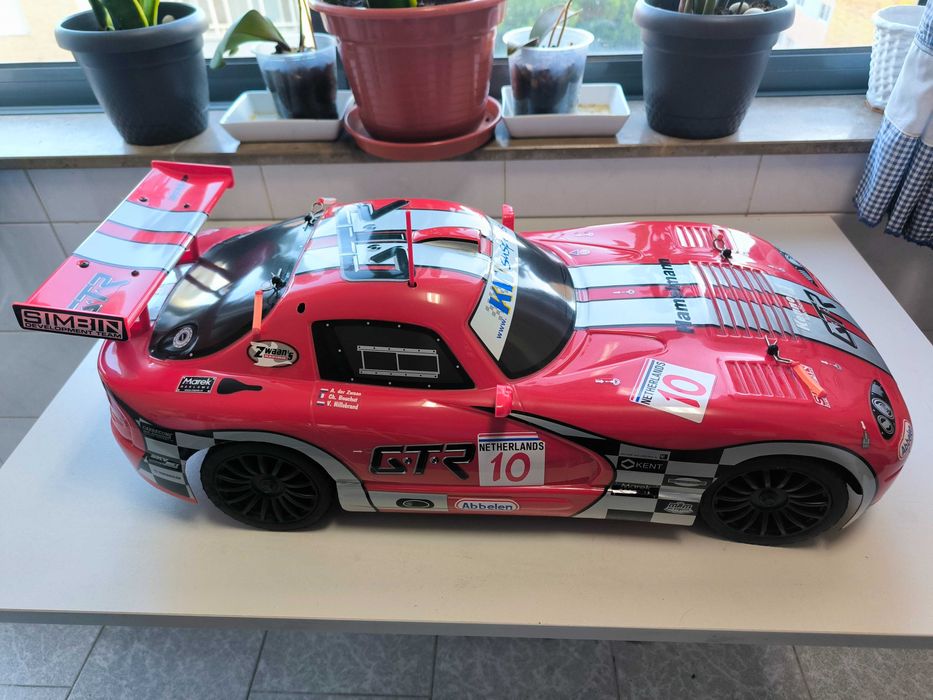 Carro RC Viper GTR Escala 1/7 Combustão Troca/Venda