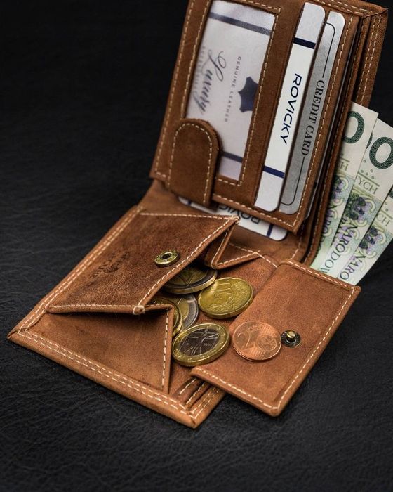 skórzany portfel męski bez zapięcia - always wild