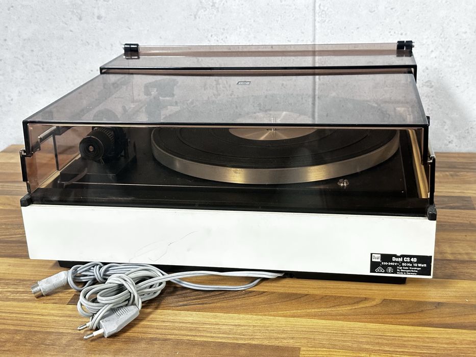 Dual 1229 gramofon, biały, wkladka DM103 M-E