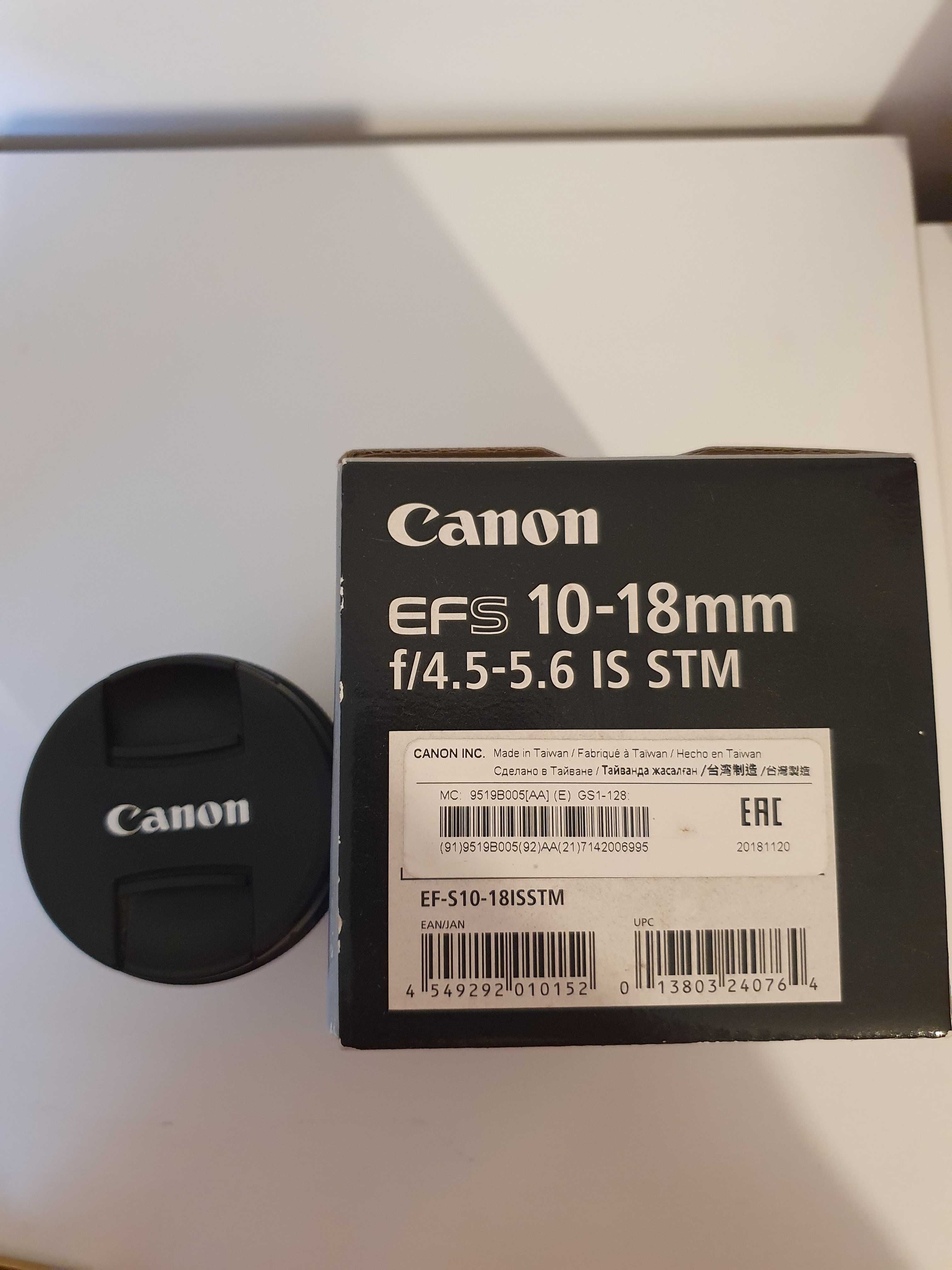 Objectiva Canon 10-18mm