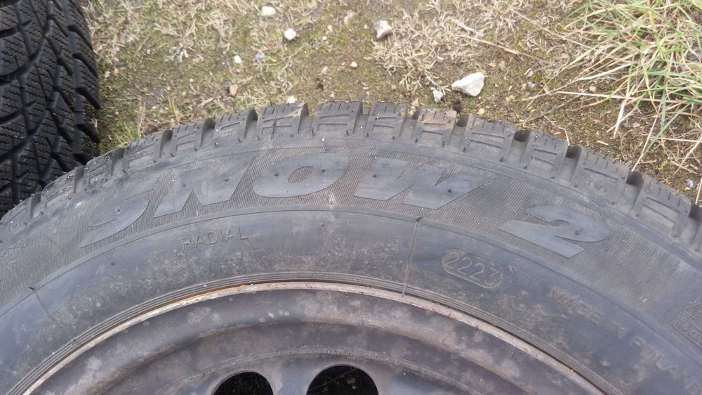 Astra h Zafira B Koła stalowe 16" 5x110 ET37 Opony Zimowe 205/55 rok23