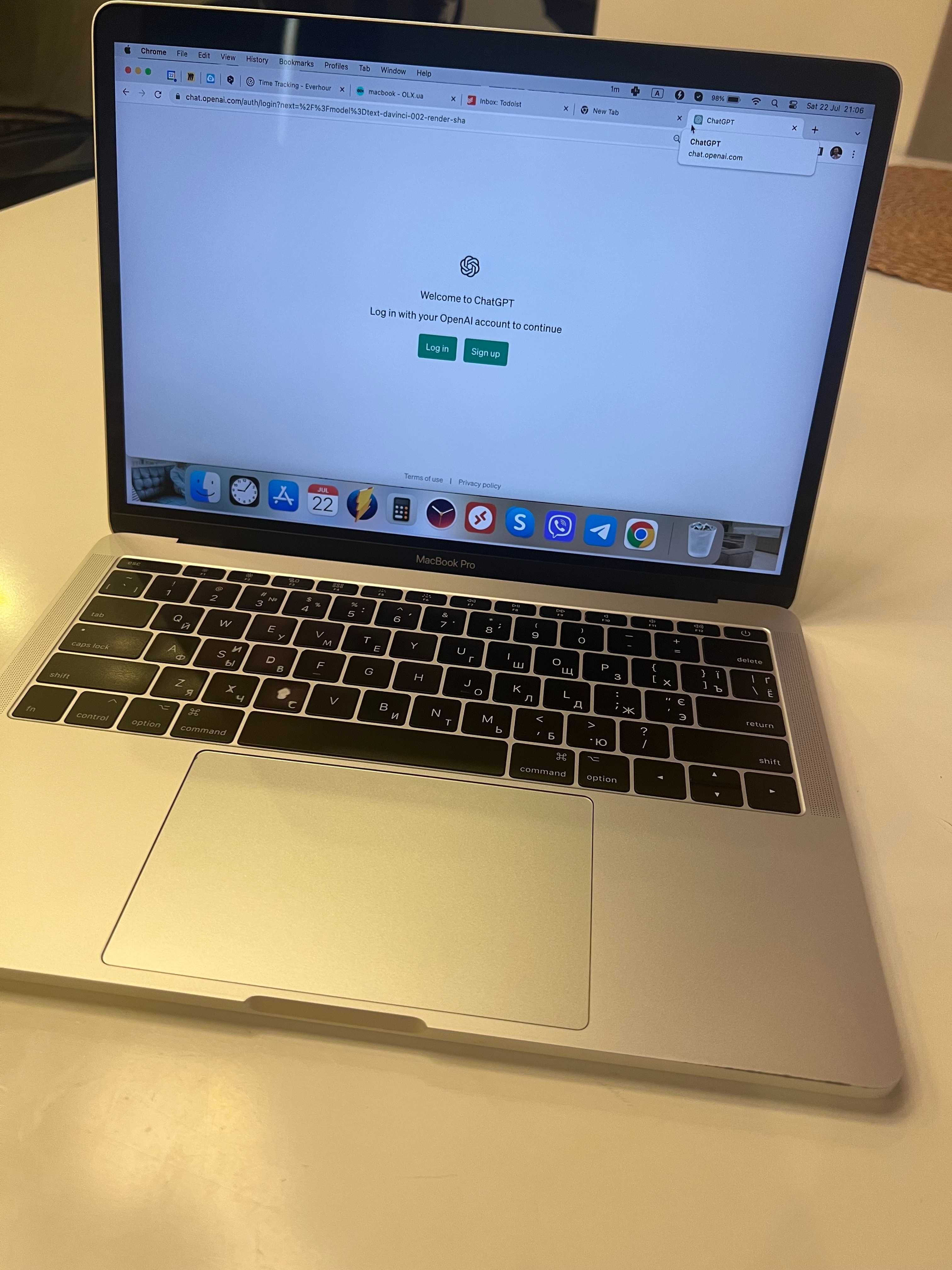 MacBook Pro 2017 13, Intel Core i5, 2.3GHz, 8GB DDR3, SSD 128GB. Чек