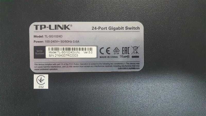 Коммутатор (Switch) TP-LINK TL-SG1024D