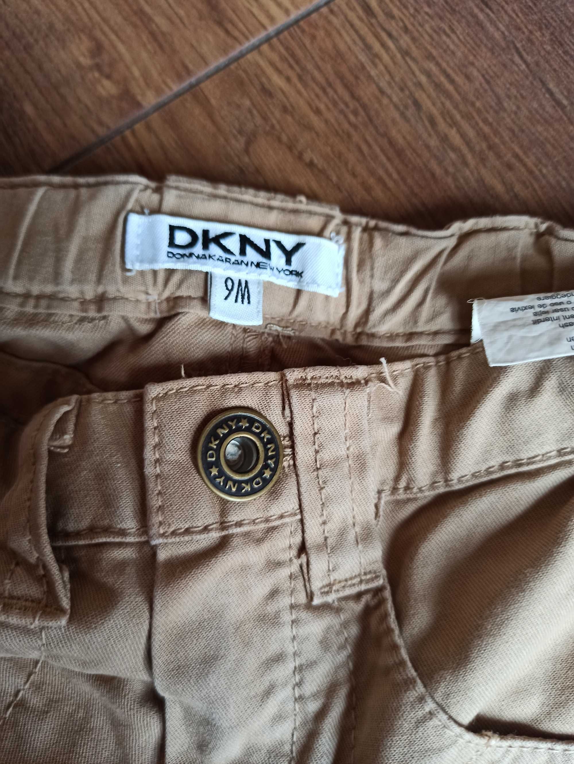 Jeansy, spodnie DKNY, bluzka zestaw ubrań rozmiar 68 i 74