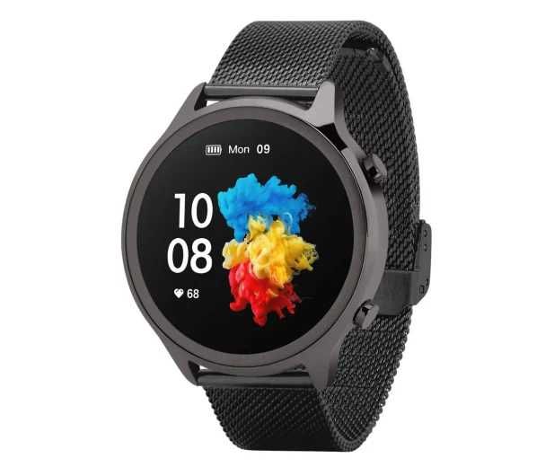 Smartwatch Zegarek Garett Veronica czarny stalowy NOWY