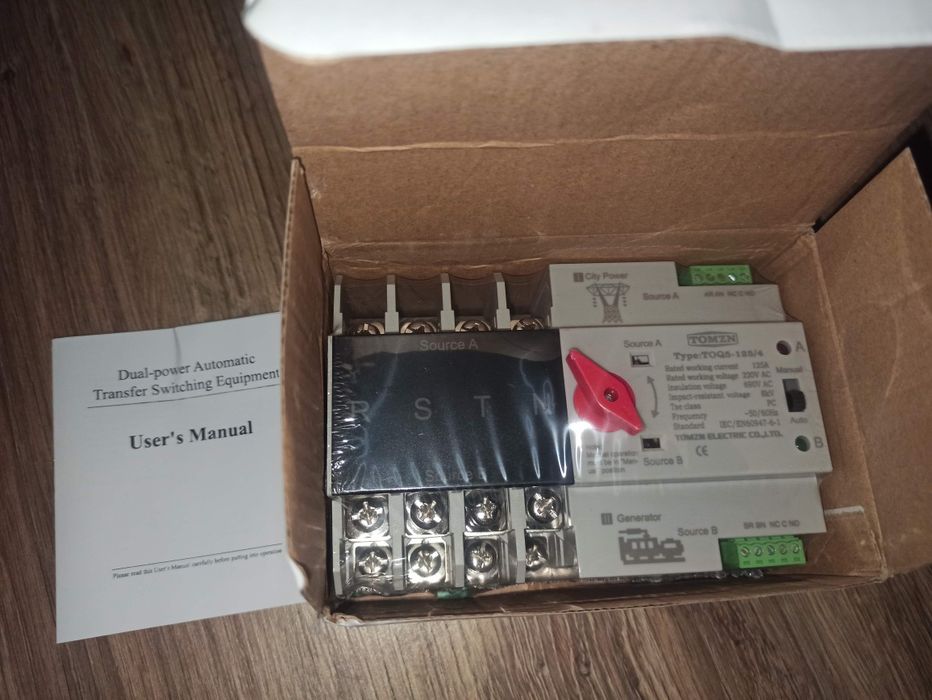 Перемикач вводу резерву - АВР TOQ5-125/4 TOMZN