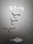5 x przypony karpiowe IQ d-rig #4 wkrętka fluorocarbon 35lb