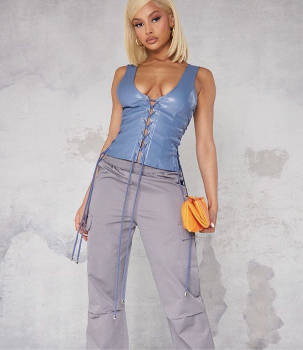 Корсет з еко шкіри бренду PLT