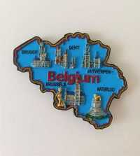 magnes na lodówkę - Belgia mapa