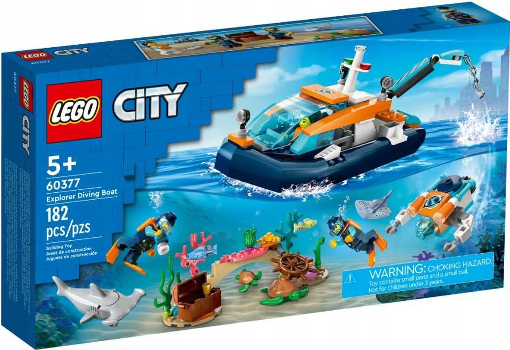 LEGO CITY 60377 Łódź Do Nurkowania Badacza