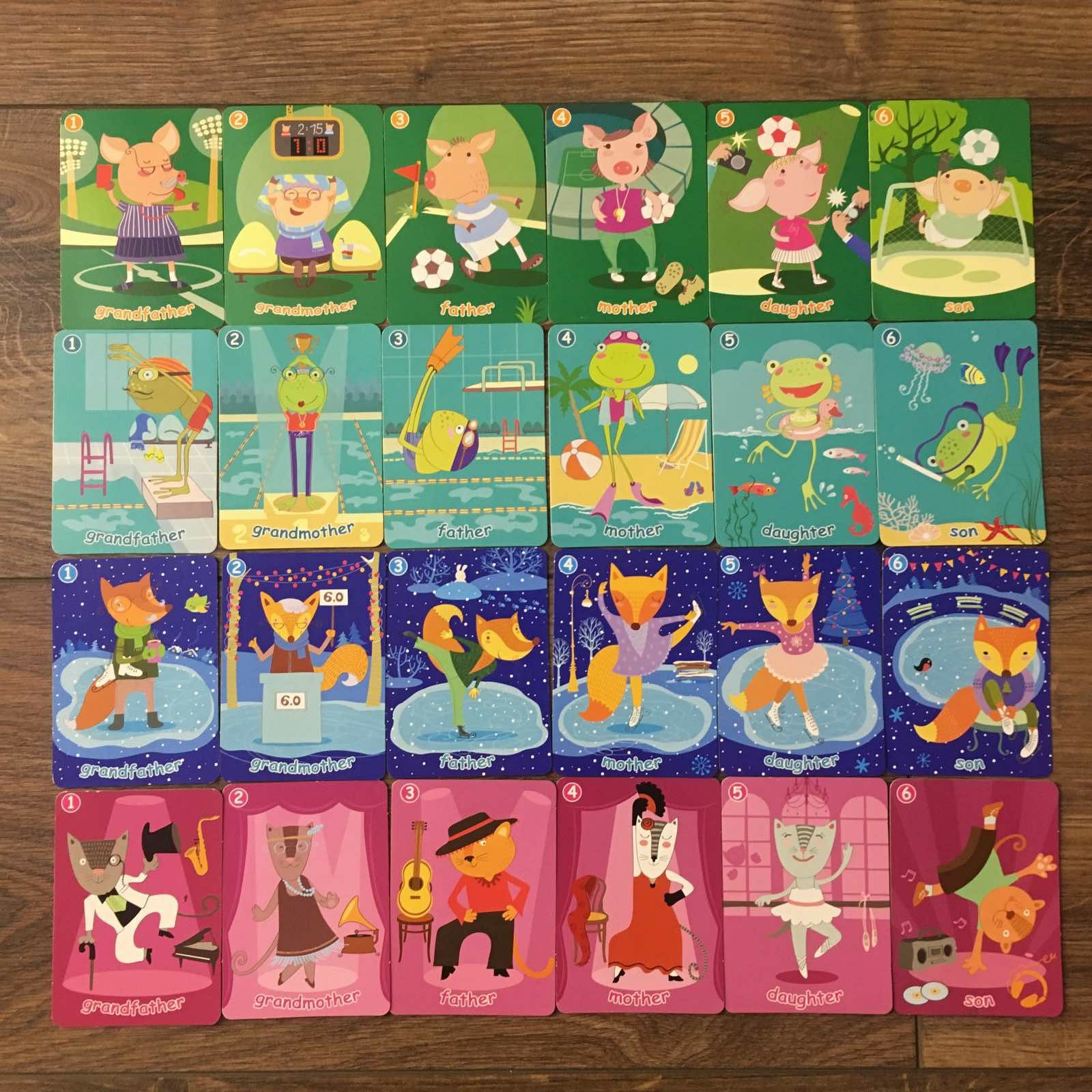 Карточки Барни, магниты локо-моко, фишки Chipicao