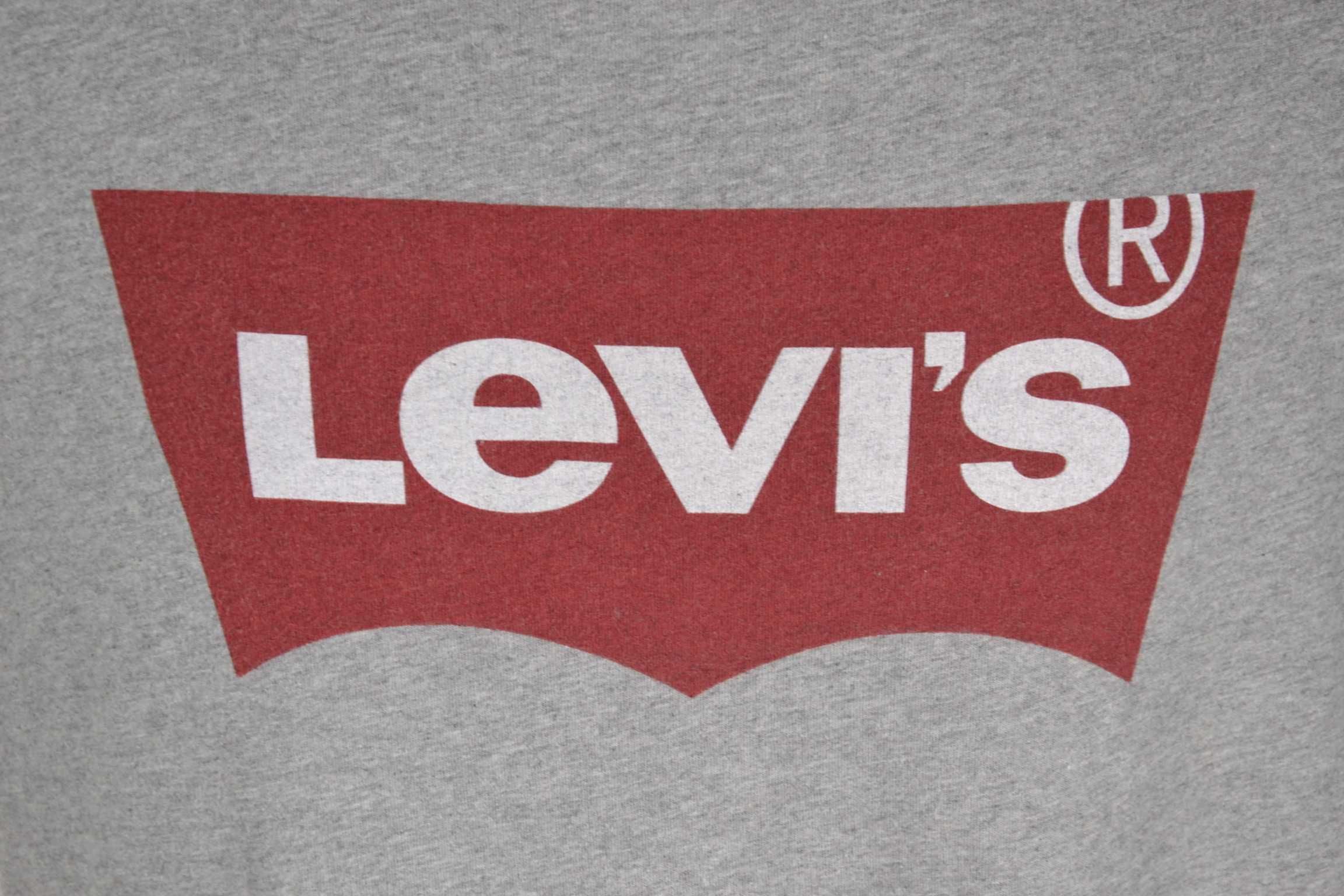 LEVIS Koszulka Męska T-shirt L Oryginalna Bawełna Super Stan