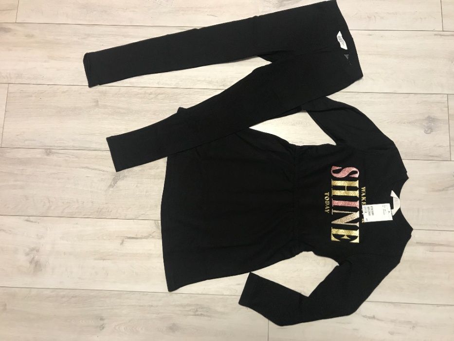 Трикотажний  комплект тепле  плаття  і лосини від h&m ріст  164 см