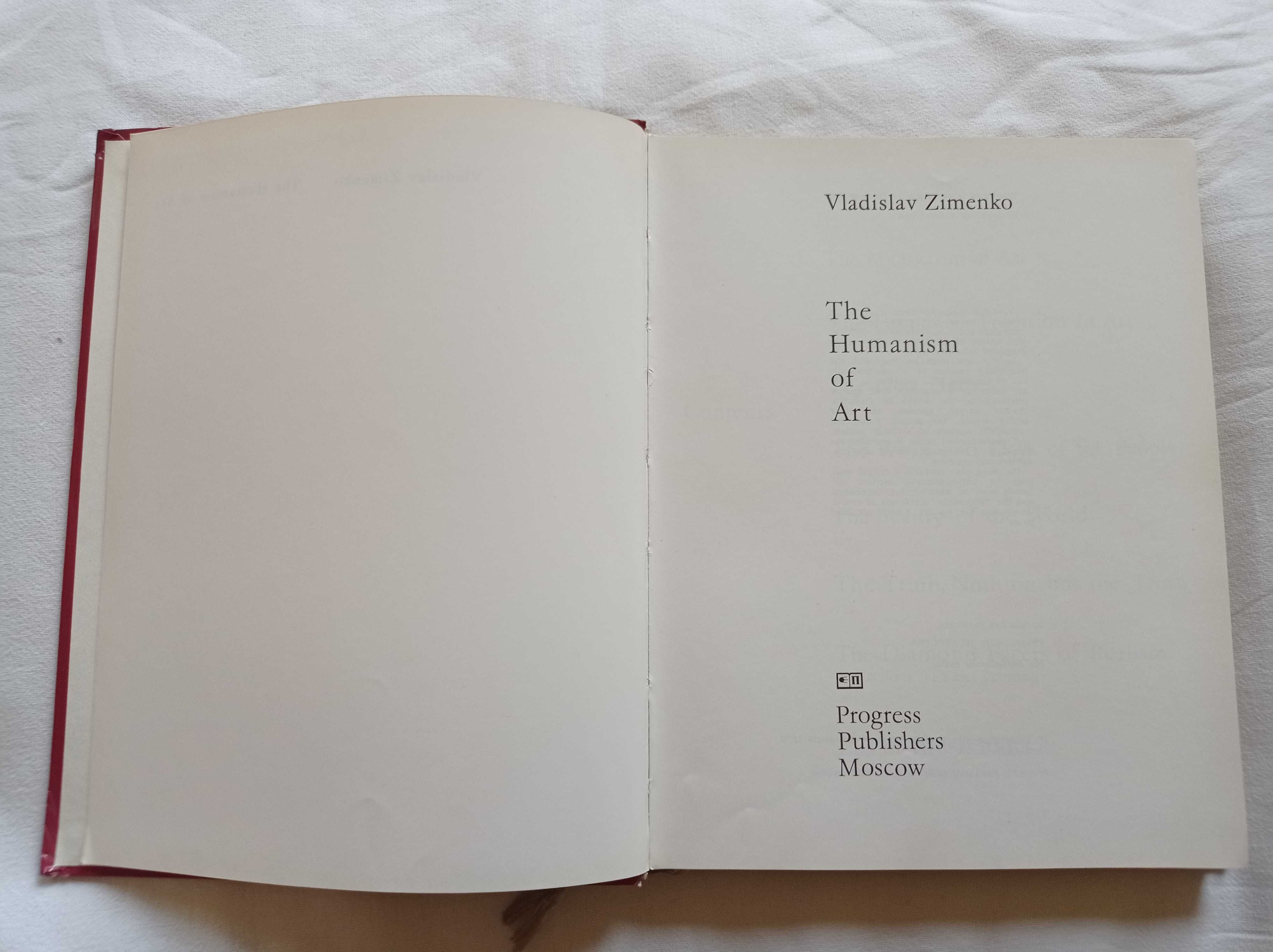 Vladislav Zimenko The Humanism of Art po angielsku Biały Kruk unikat