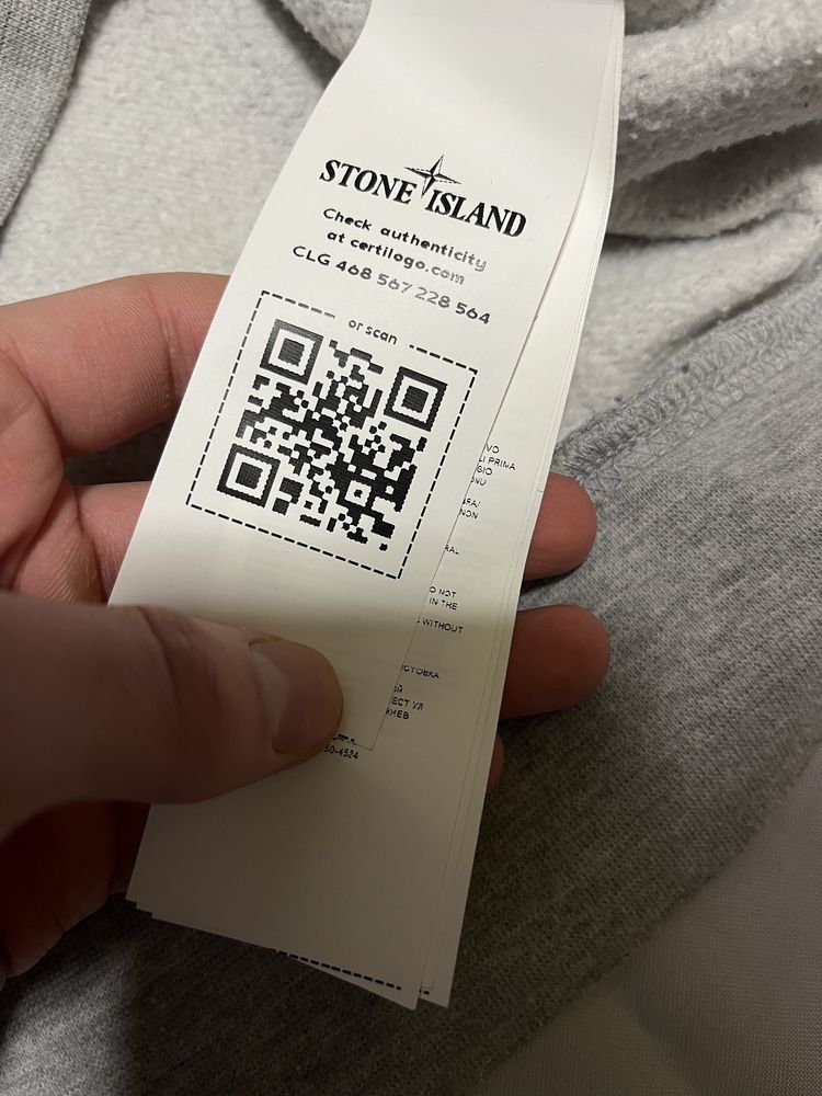 Кофта stone island чоловіча сірого кольору old money