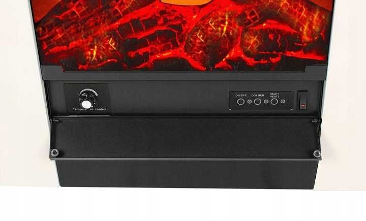 Kominek Elektryczny  EL FUEGO TESSIN 0.9-1.8kW LED z pilotem 2 KOLORY!