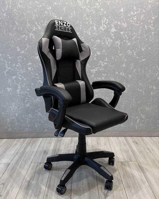 Комп'ютерне крісло з екошкіри + 2 подушки ENZO 8 КОЛЬОРІВ НА ВИБІР