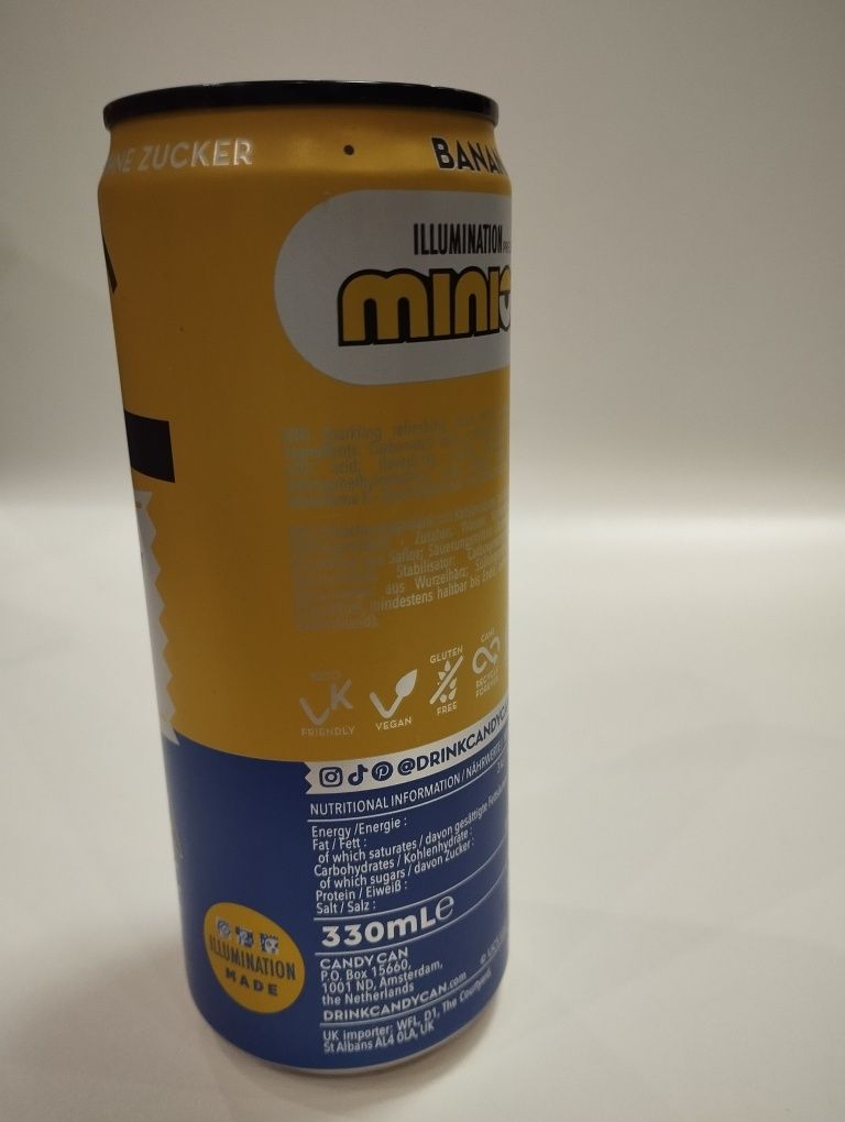 Minionki napój bananowy bez cukru sparkling
