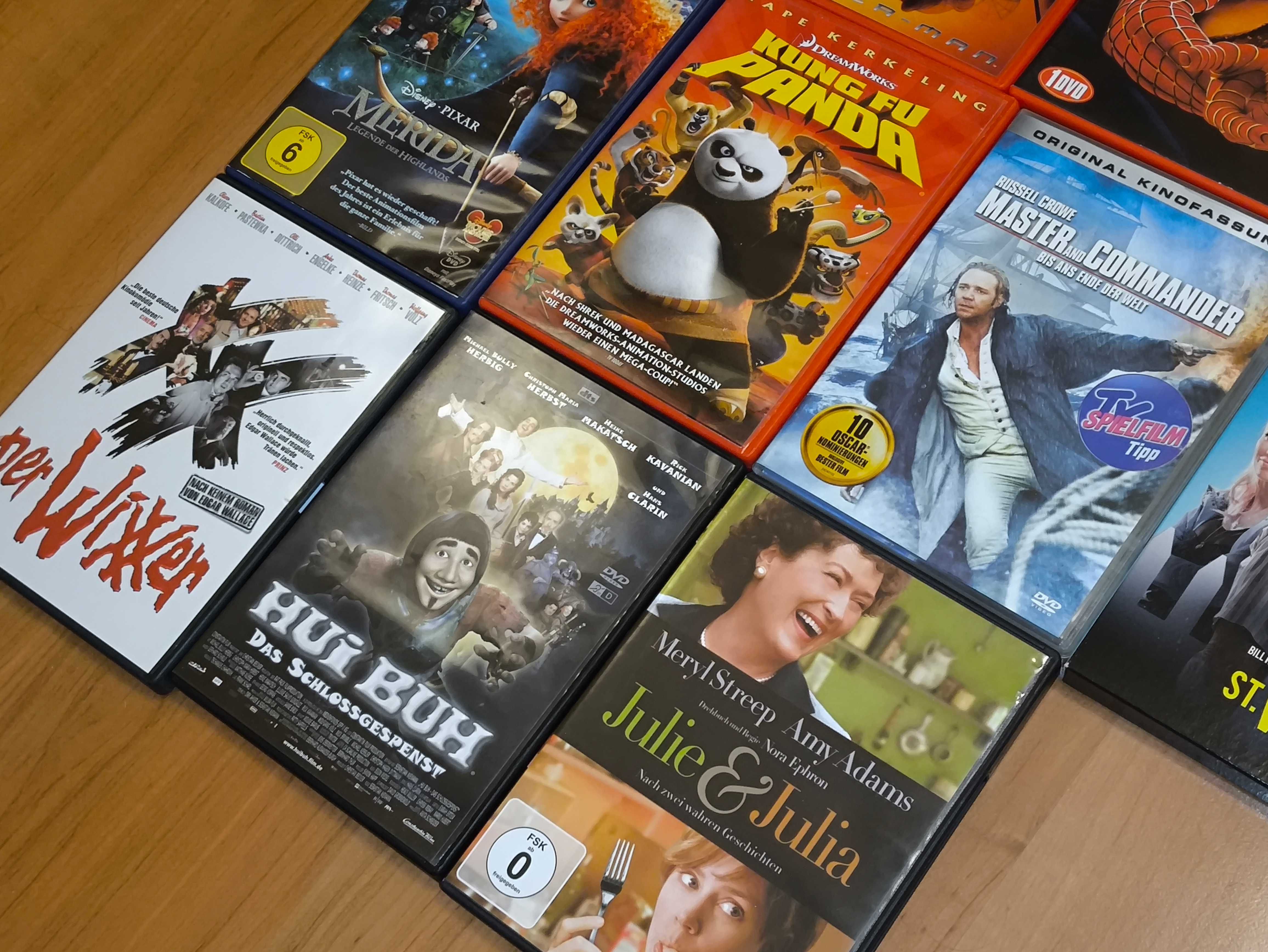 Zestaw 11 Filmów DVD – Animacje, Komedie, Sci-Fi! wydania niemieckie