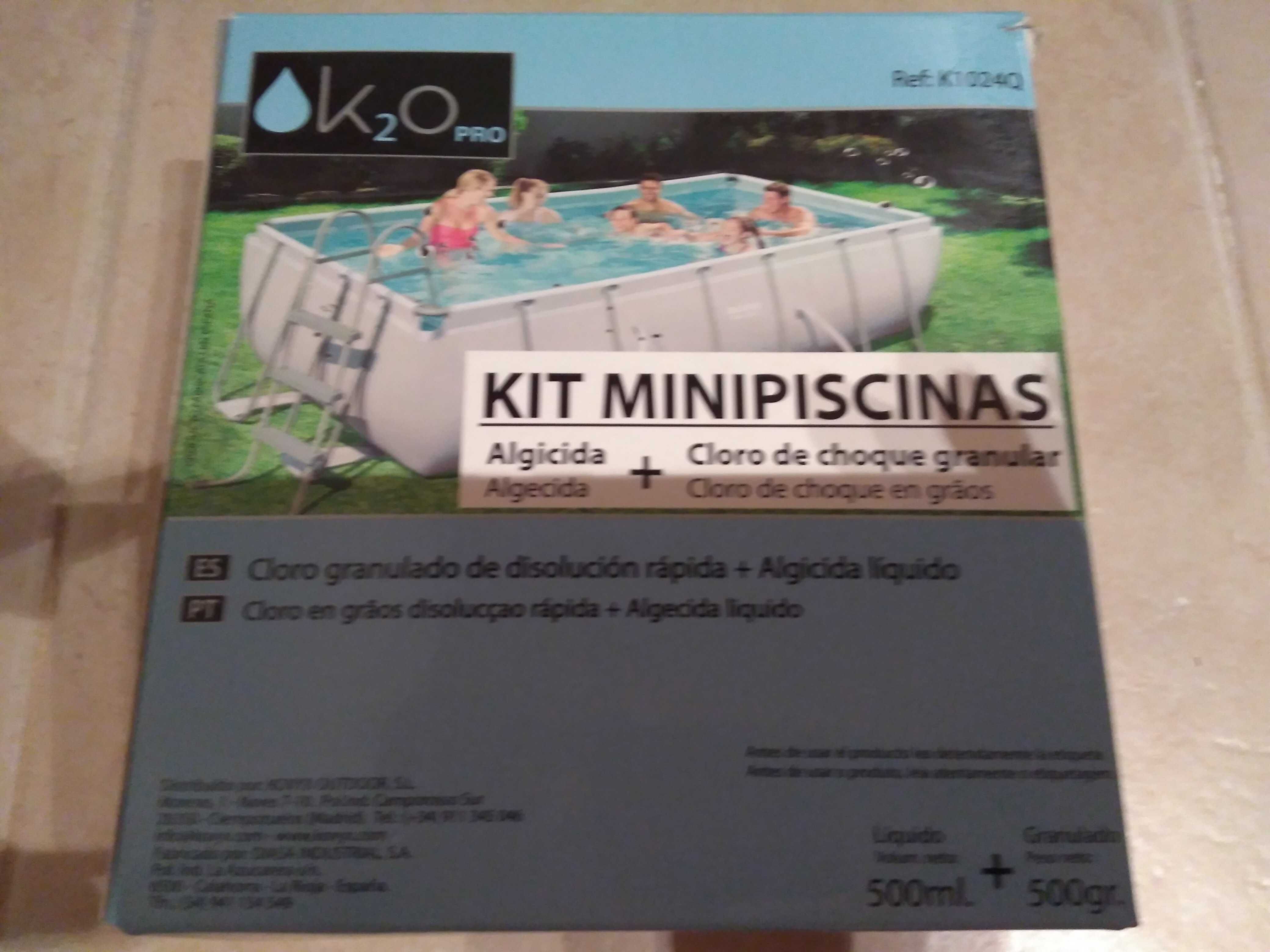 Piscina 2.44m × 66cm + Cobertura + 2 Kits + Puzzle de chão em borracha