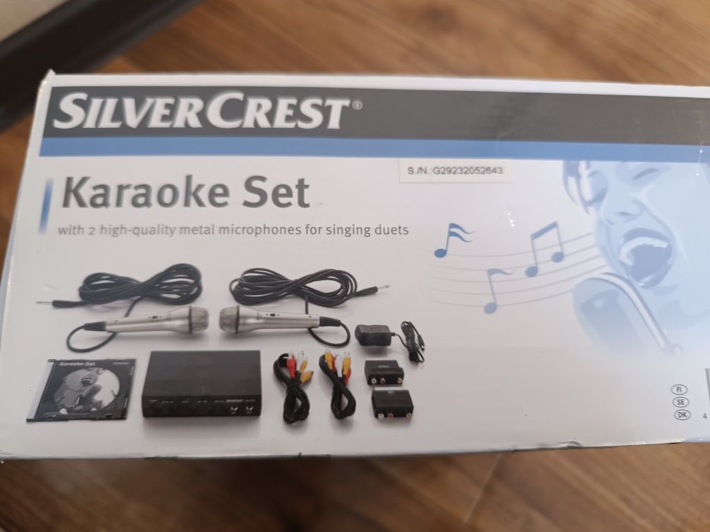 Silvercrest karaoke set, караоке приставка с диском  песен.