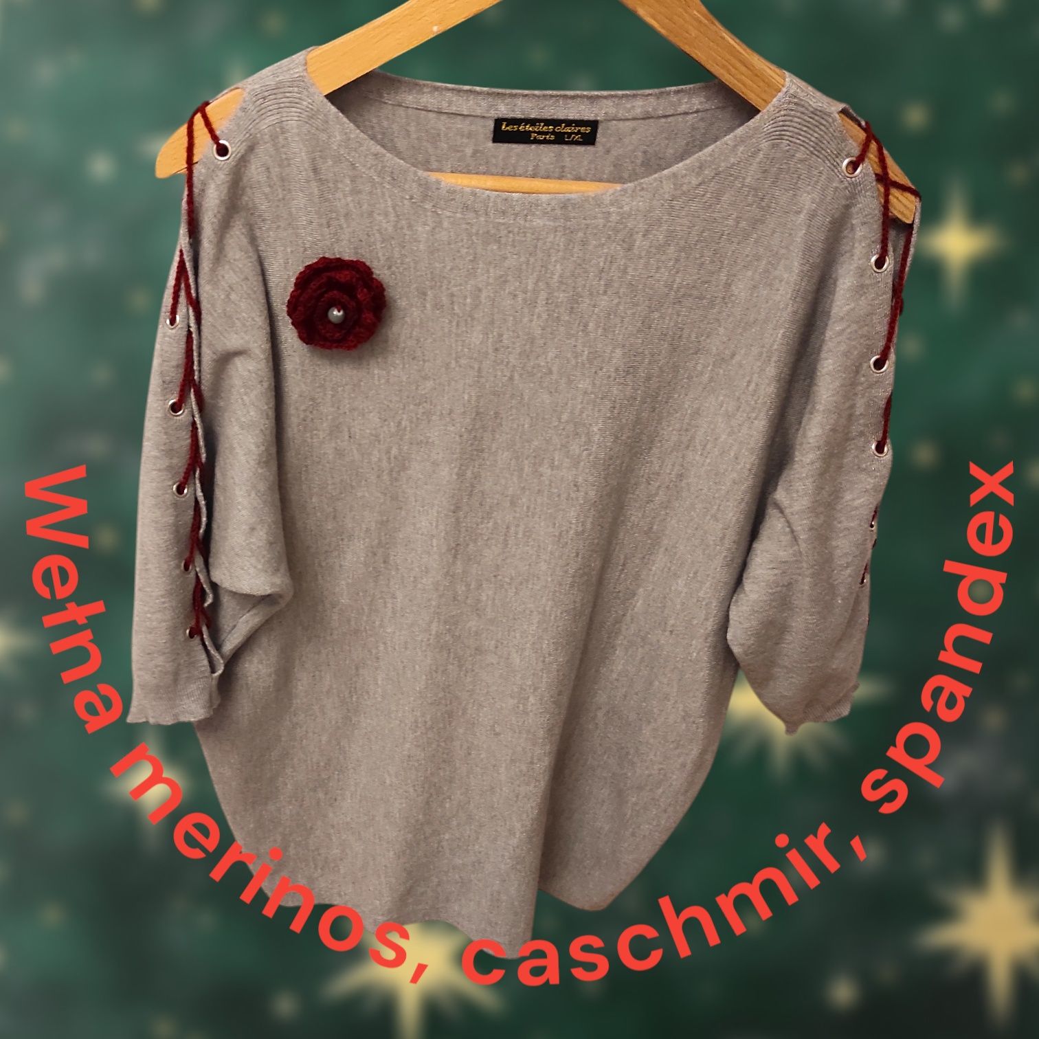 Sweterek premium merinos- wool, caschmir od Les Etoliles claires Paris