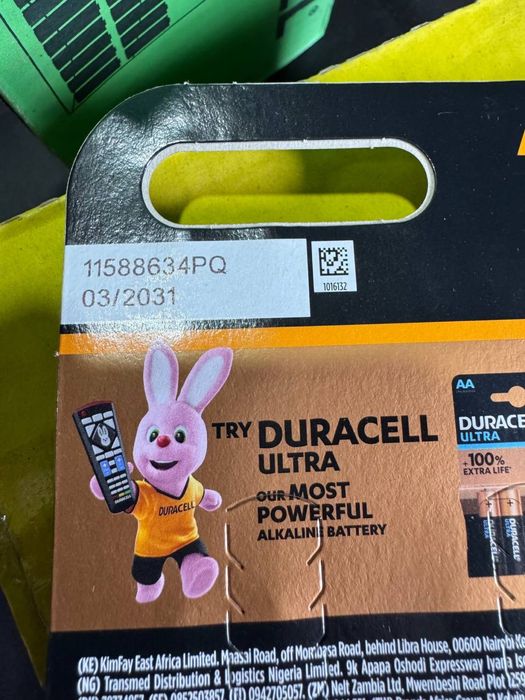 Батарейки лужні Duracell пальчик АА та міні пальчик ААА