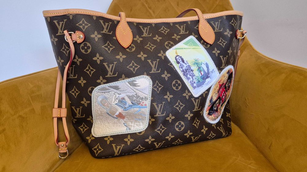 Torebka Louis Vuitton, Neverfull, limitowana, edycja, luksus, skórzana