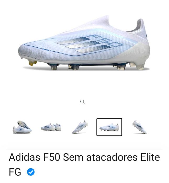 Chuteiras F50 Laceless Elite FG - tam 42 2/3