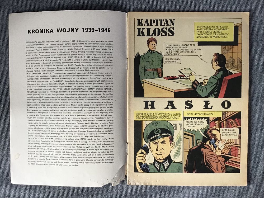 Kapitan Kloss Hasło wyd.I