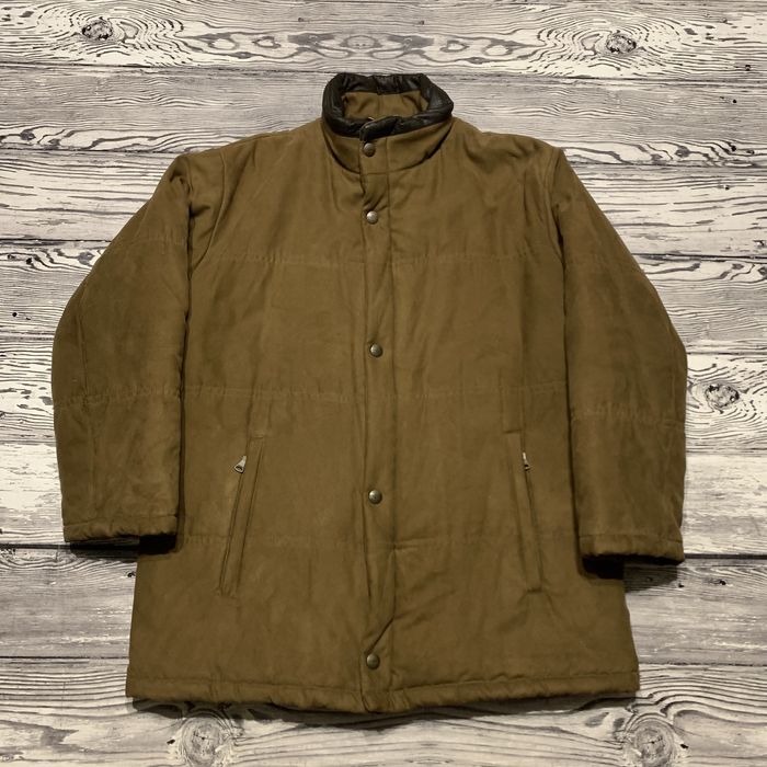 Куртка мужская Bugatti Premium Brown Microsude Puffer Jacket Big Size