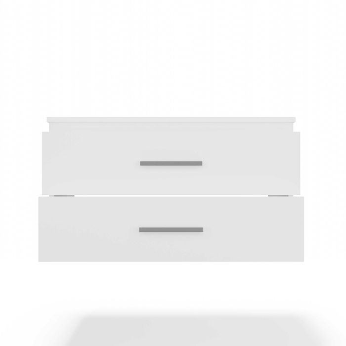 Szafka łazienkowa NEL 80 Wisząca 80 CM Pod Umywalkę 2 Szuflady BIAŁA