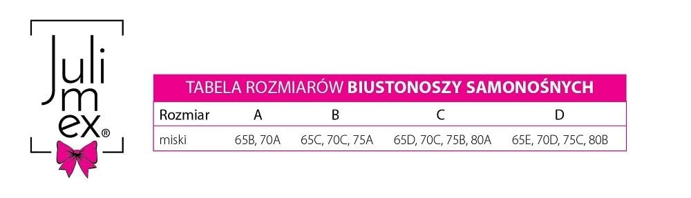 NOWY Biustonosz samonośny / bardotka samonośna Julimex Wings Bra - roz