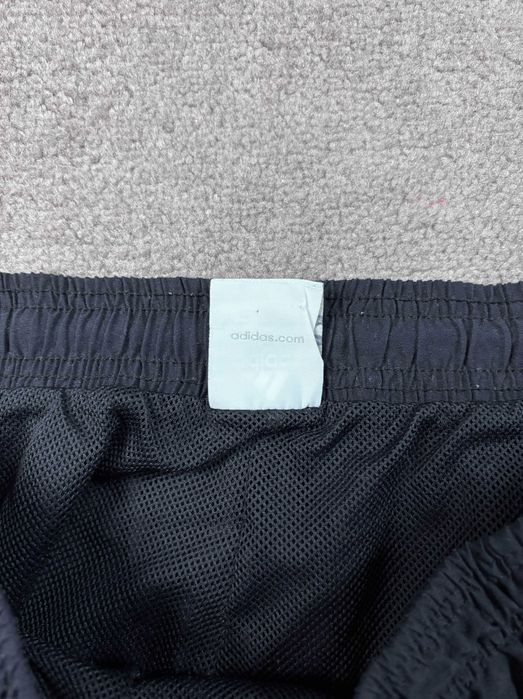 Spodnie Dresy Adidas M Czarne Szerokie Ściągacze Vintage Logo