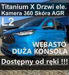 Ford Tourneo Custom 4X4 L2 Titanium X Webasto Drzwi elektr. Fotele AGR - od ręki ! 3581zł