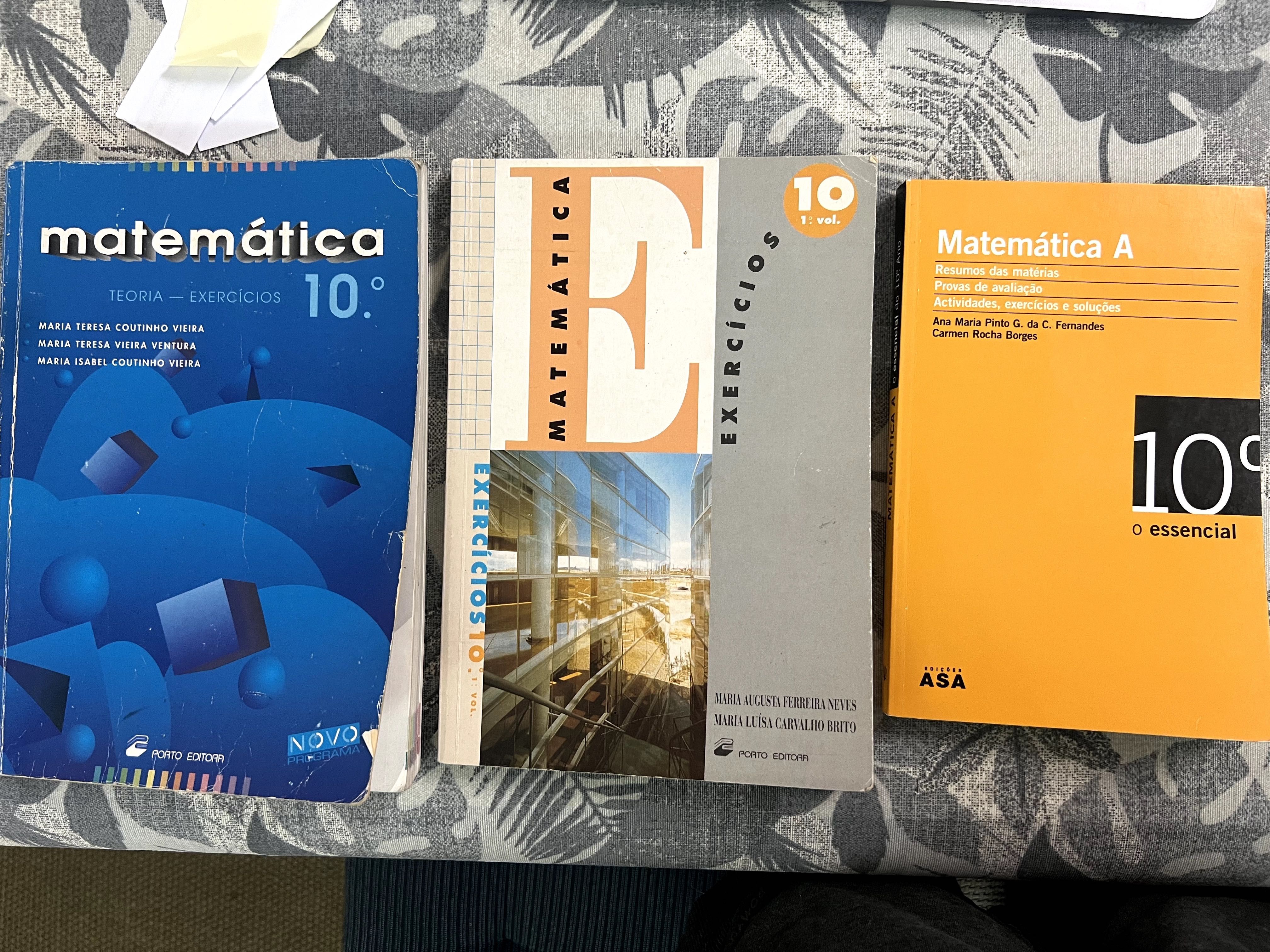 Livros Exercícios Matemática 10º Ano