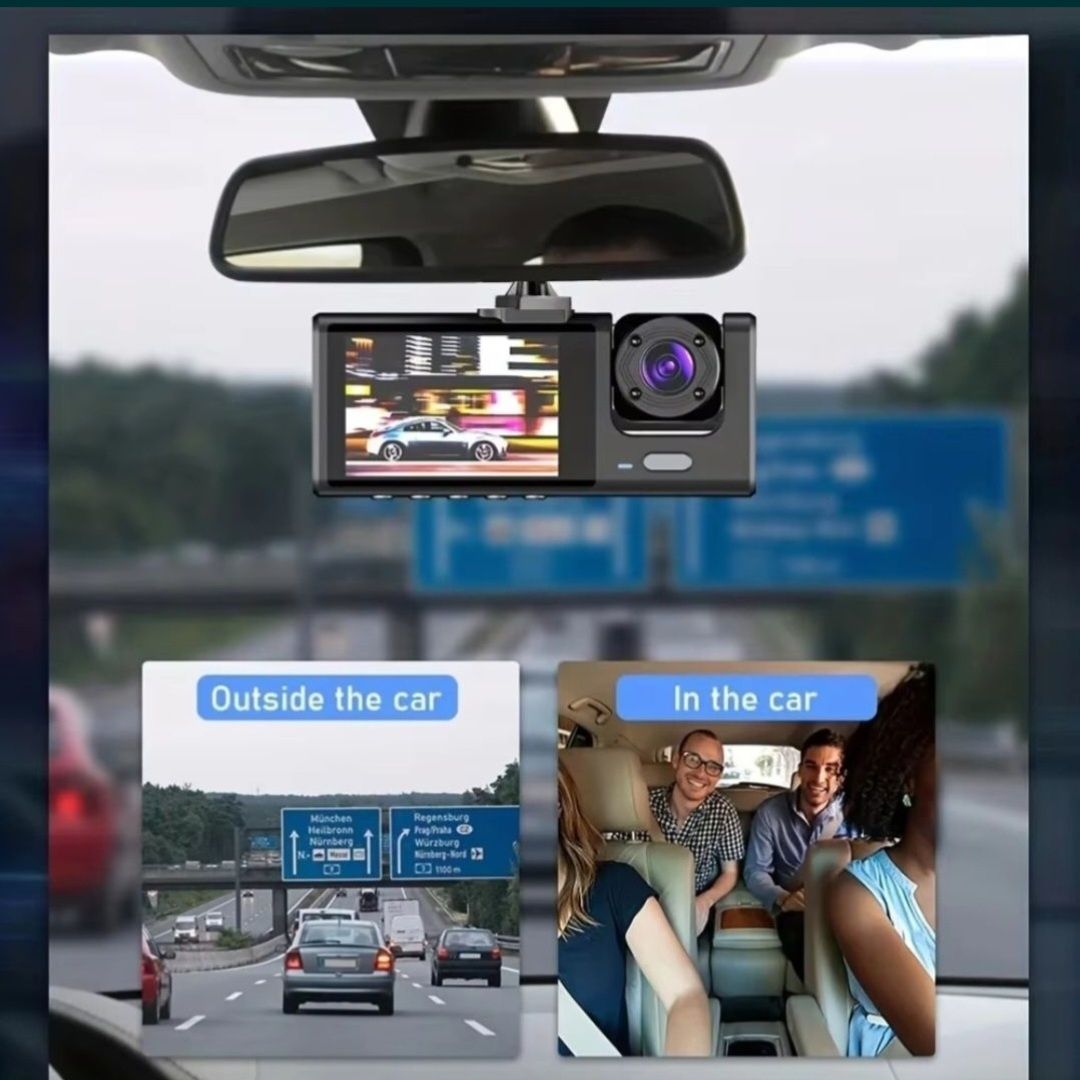 Kamerka samochodowa Video rejestrator z głosem kamerka cofania 3 kamer