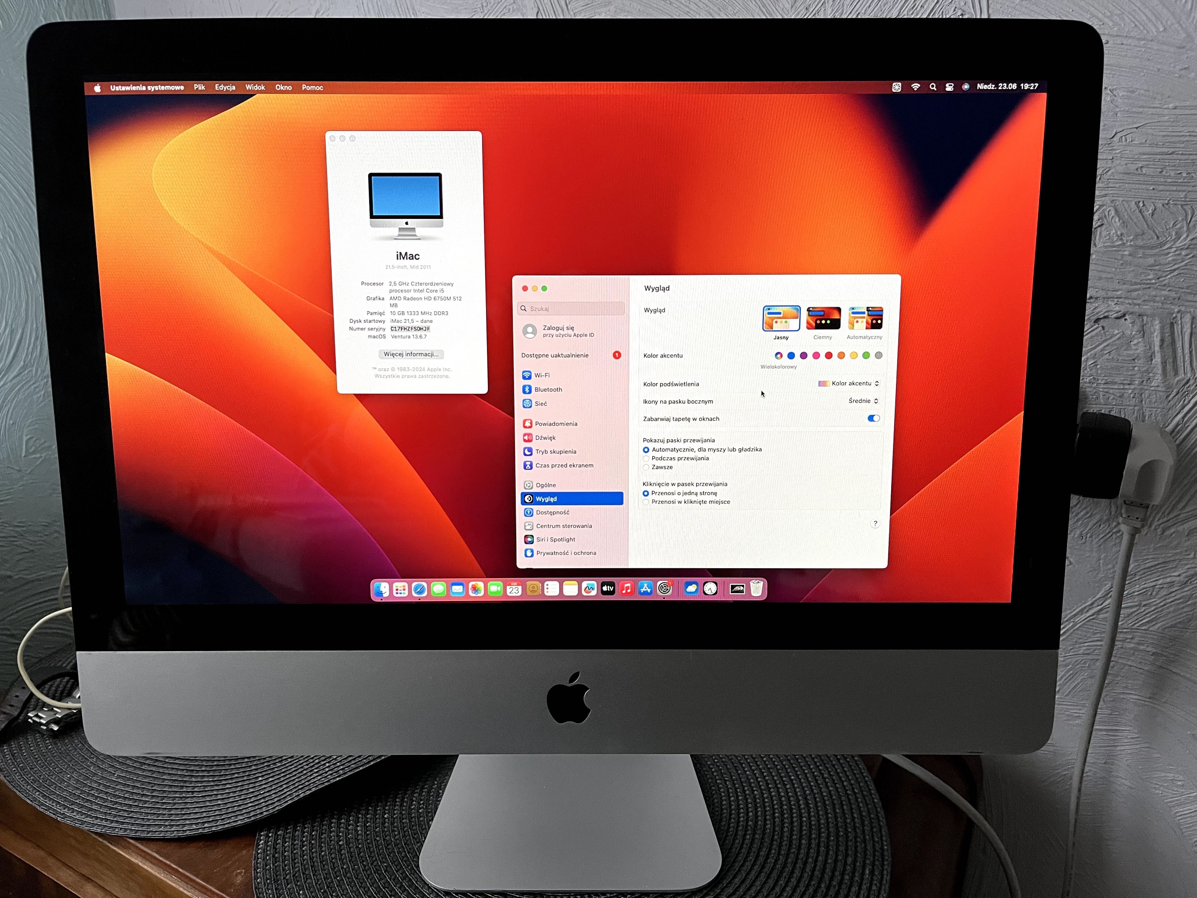 iMac 21,5 macOS Ventura i5