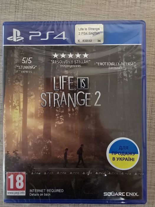 Диск PS4 Life is Strange 2