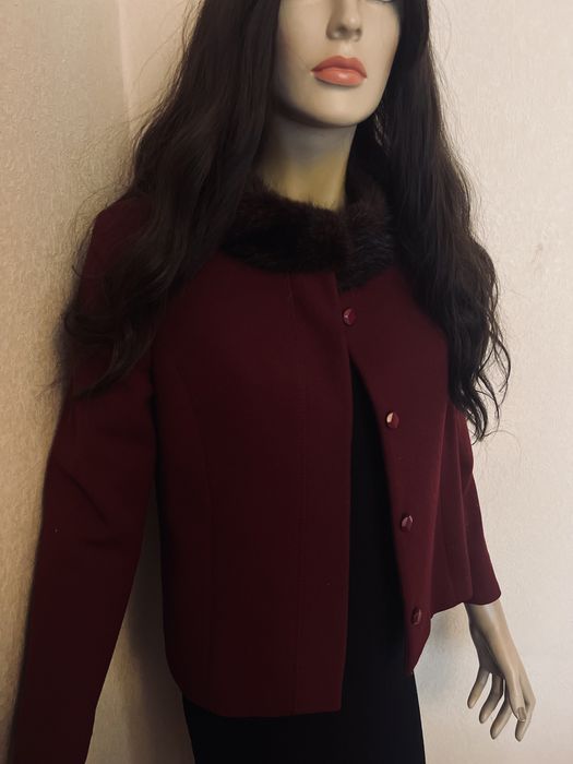 Płaszcz damski z naturalnego futra norek