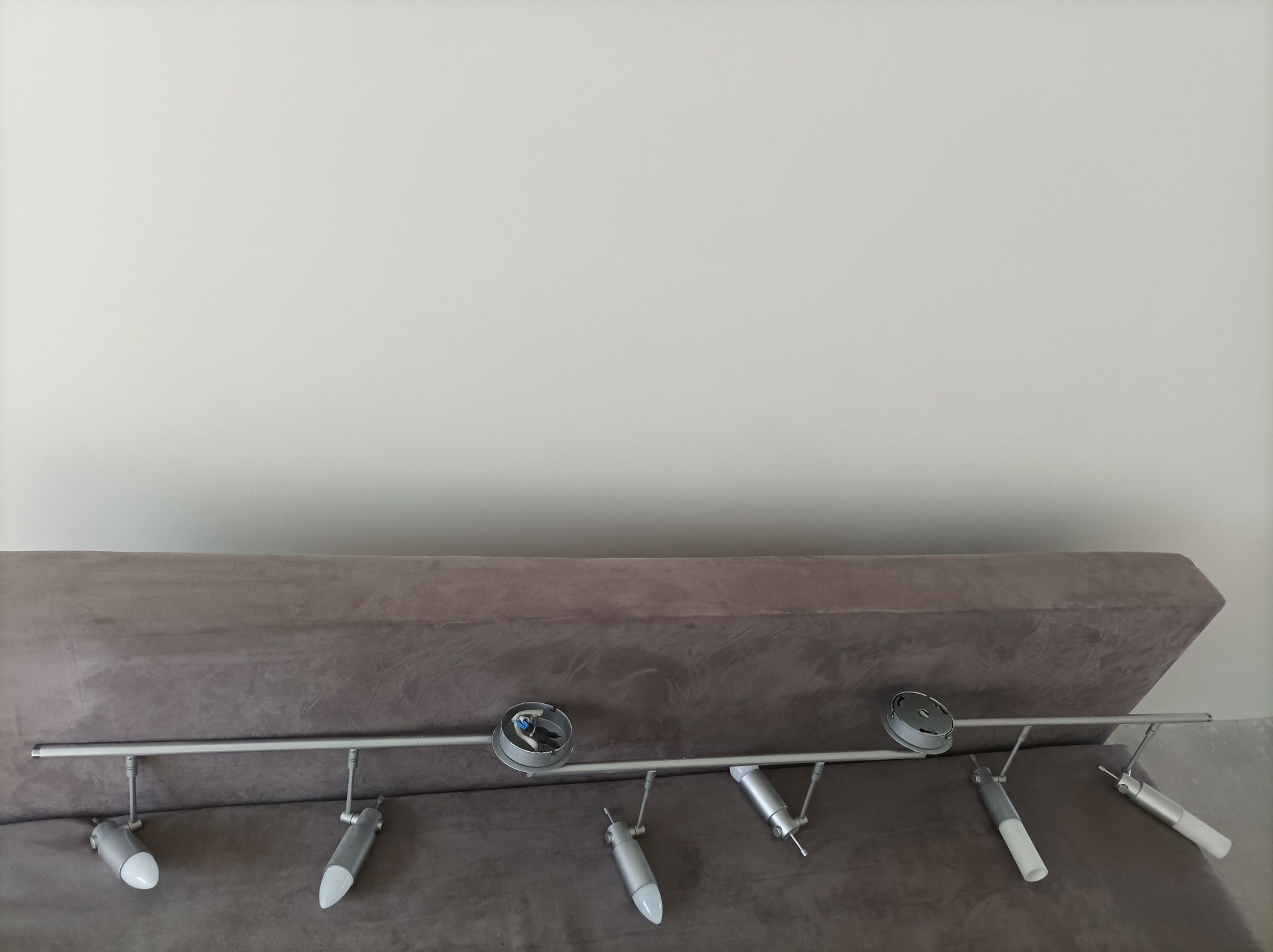 Lampa oświetlenia srebrna 6 pkt świetlnych