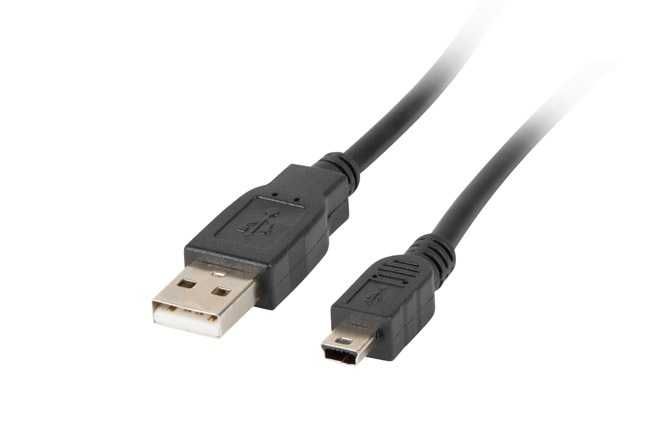 Kabel MiniUSB mini USB Pad PS3 1,8m Lanberg * Solidny Przewód !