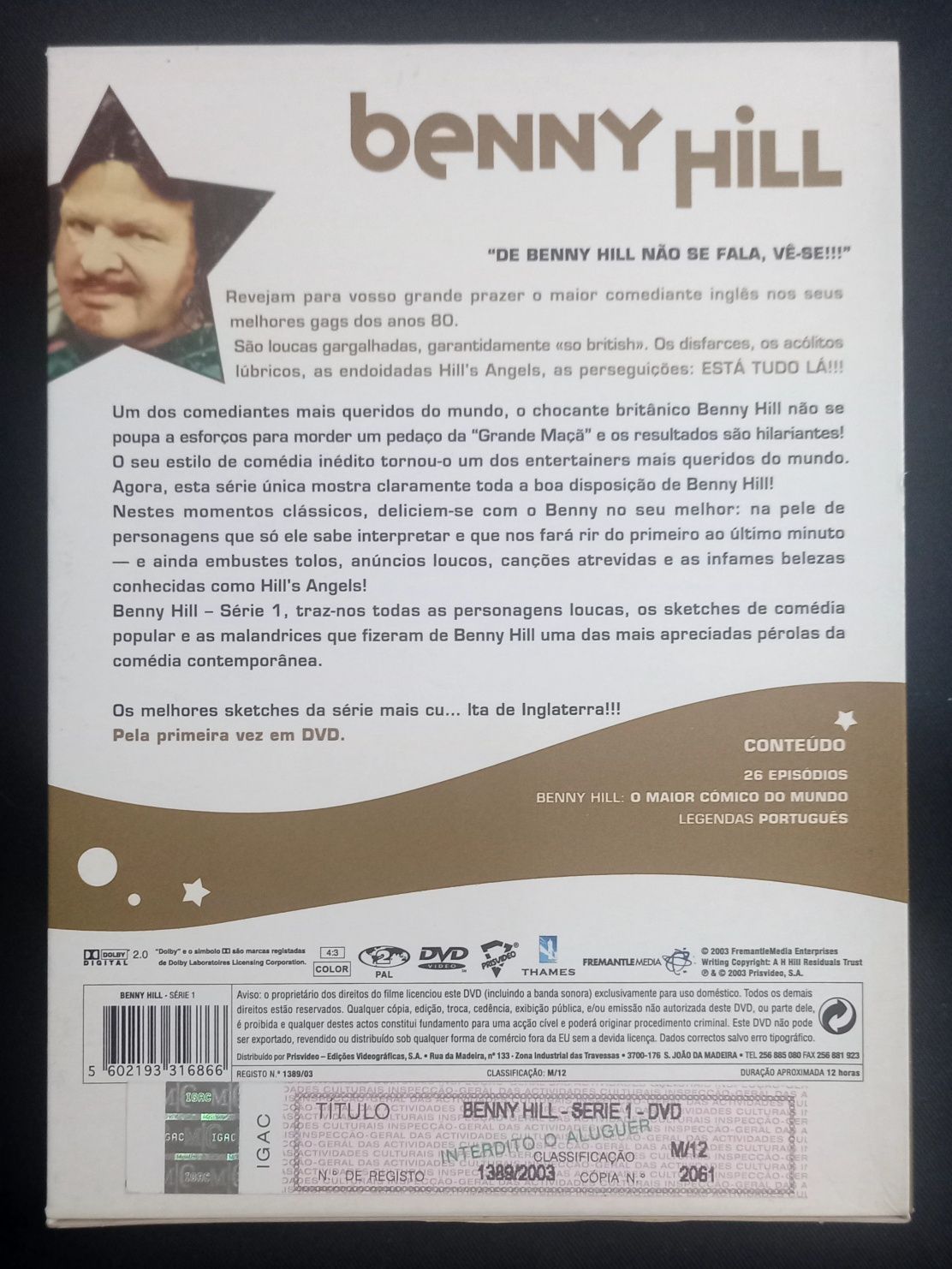 DVDs Benny Hill série 1