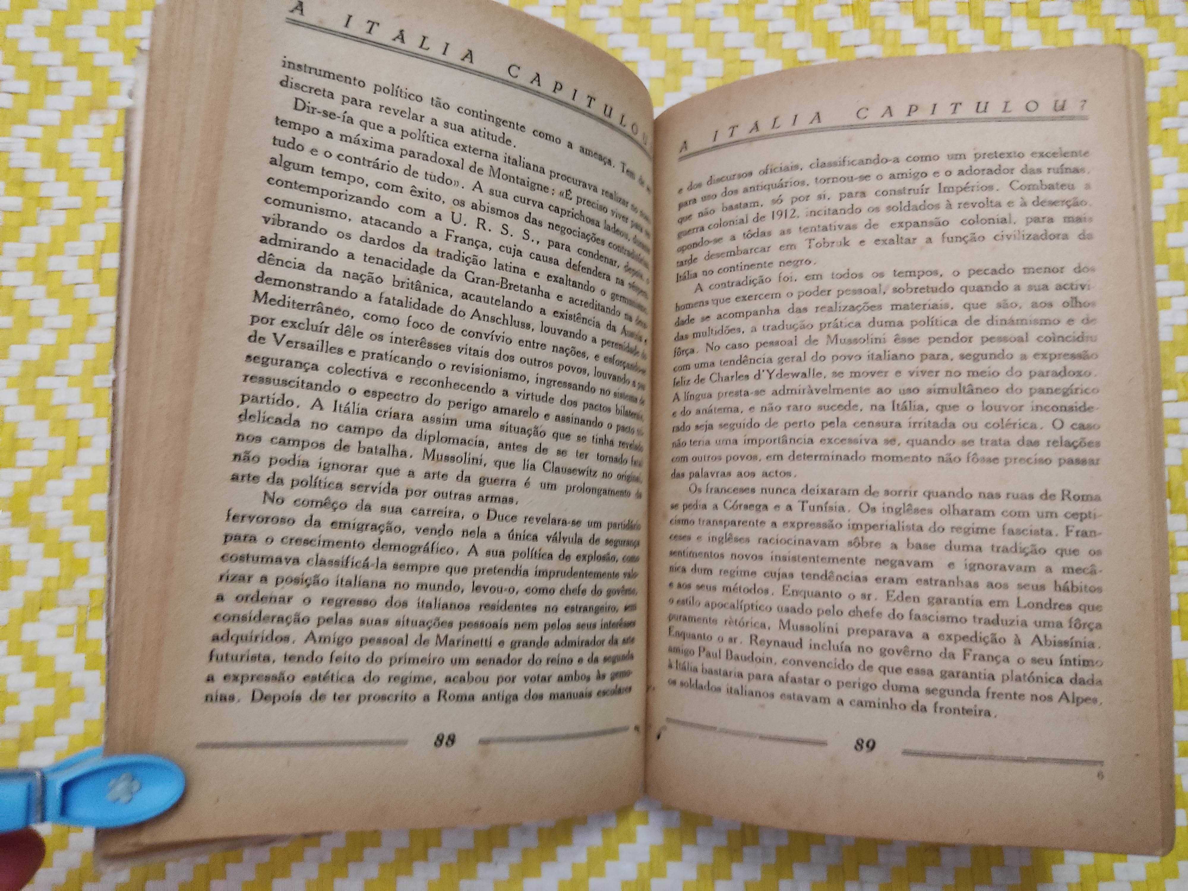 A ITÁLIA Capitulou?
Carlos Ferrão