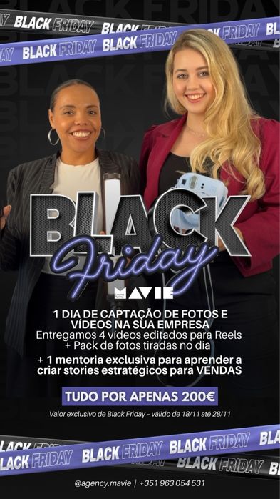 Vídeos Profissionais Valor Black Friday