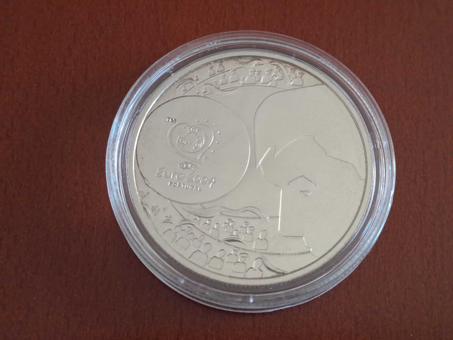 Srebrna moneta 8 euro Widowiskowy futbol- Strzał Portugalia