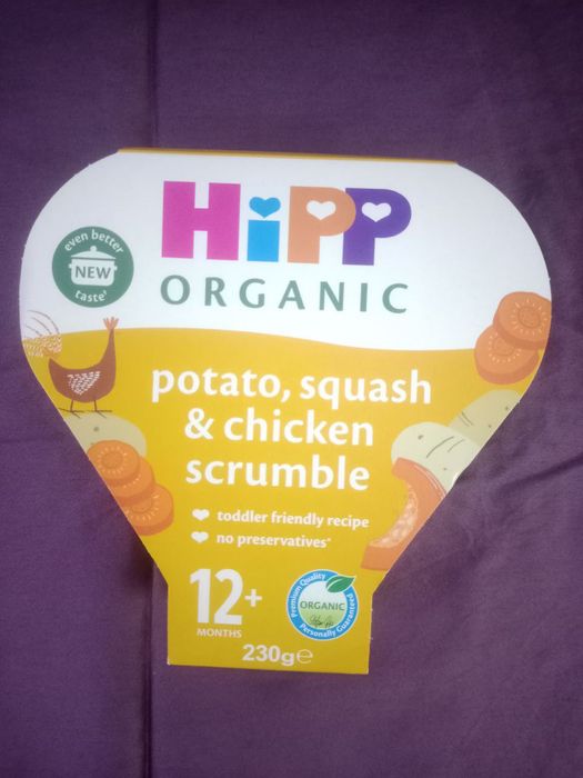 Дитяче пюре Hipp organic 12+ овочі-курка