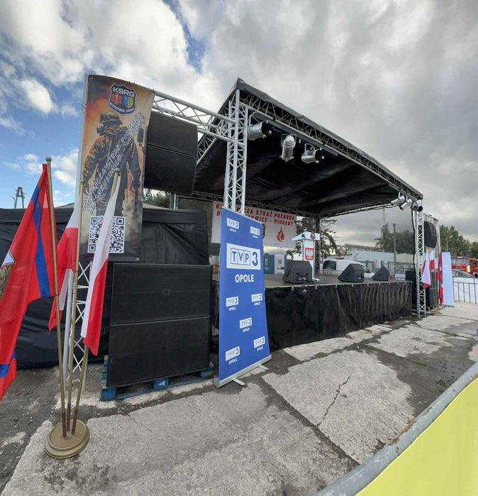 Technika estradowa. Nagłośnienie, oświetlenie imprez, scena wynajem