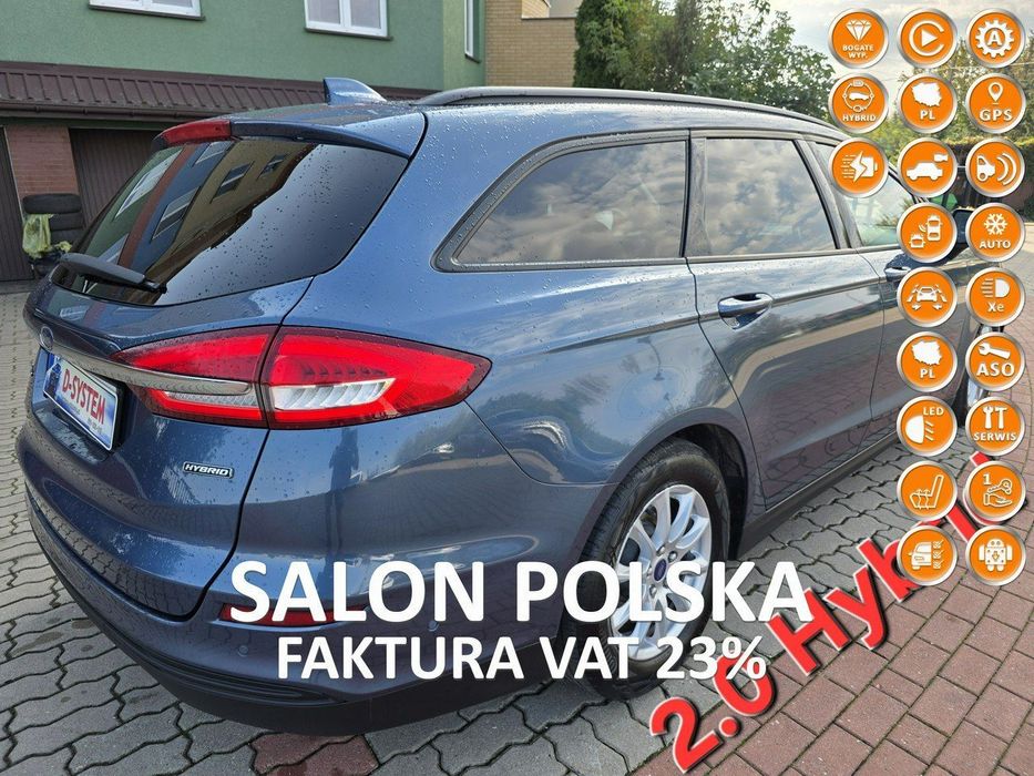 Ford Mondeo 2021r Salon Polska 1Właściciel 2.0 Hybrid 187km Bezwypadkowy supest